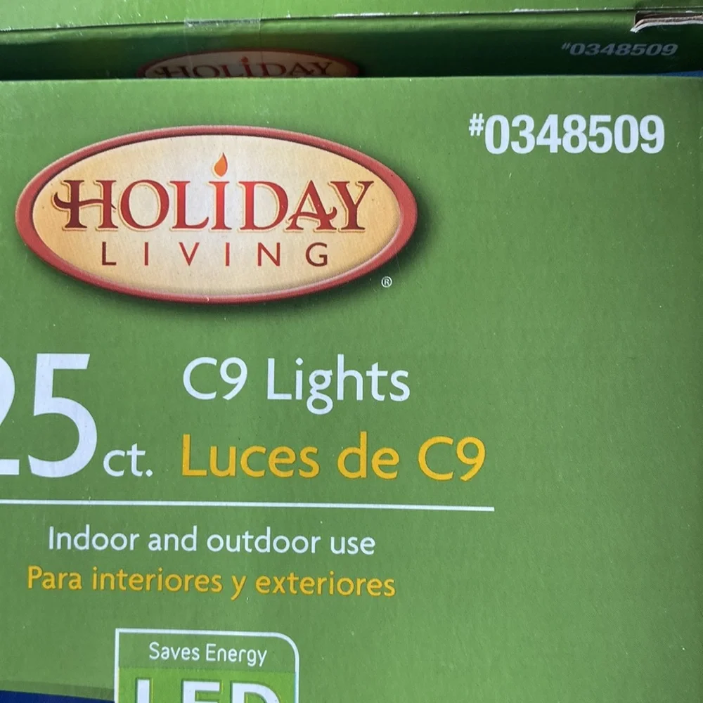 Christmas lights C9 multi-colored LED 25 ct. Bundle 4 unopened boxes.